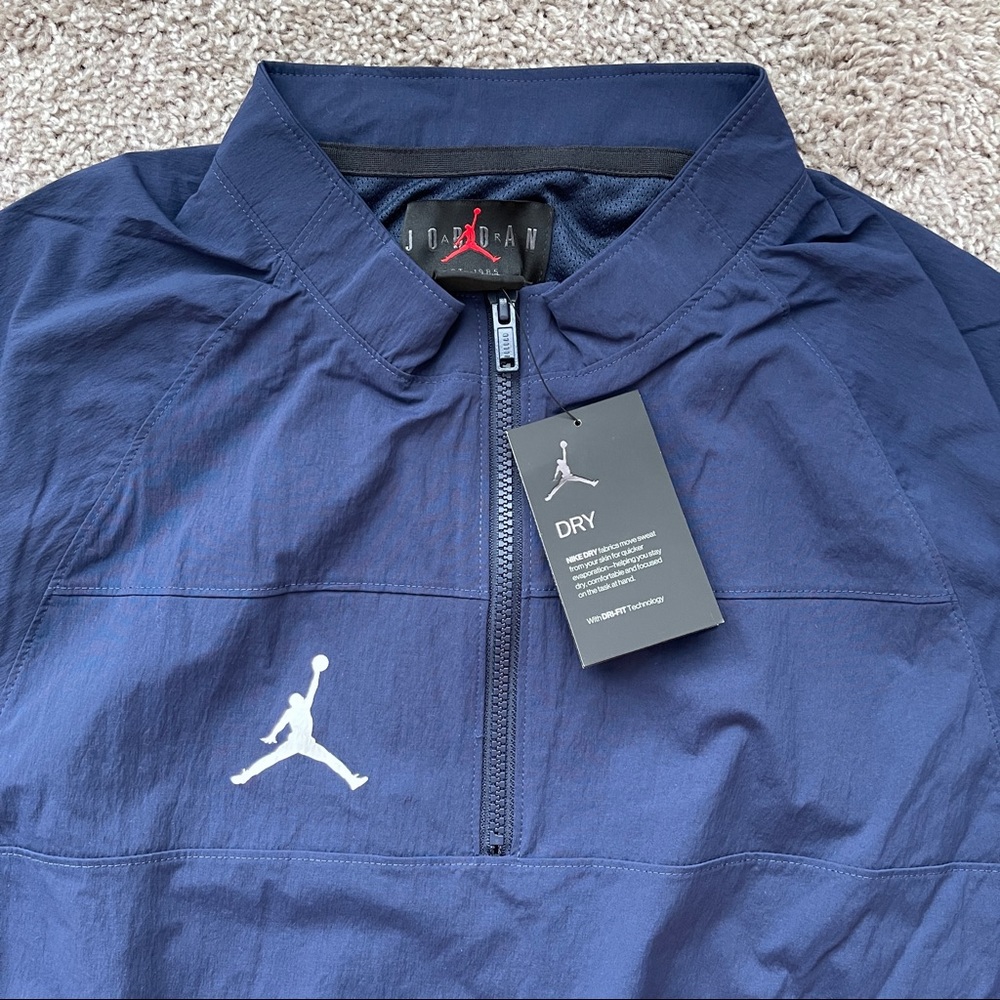 AIR JORDAN WOVEN SHORT SLEEVE HOT JACKET NIKE MENS TRAINING DRI FIT SIZE SMALL N - Picture 3 of 5